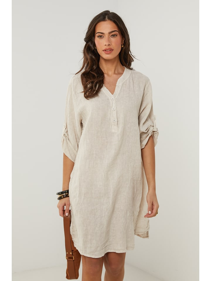 

Короткое платье Le Monde du Lin, бежевый