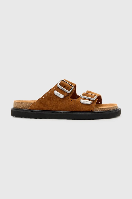 

Замшевые шлепанцы Randal Sandal Allsaints, коричневый