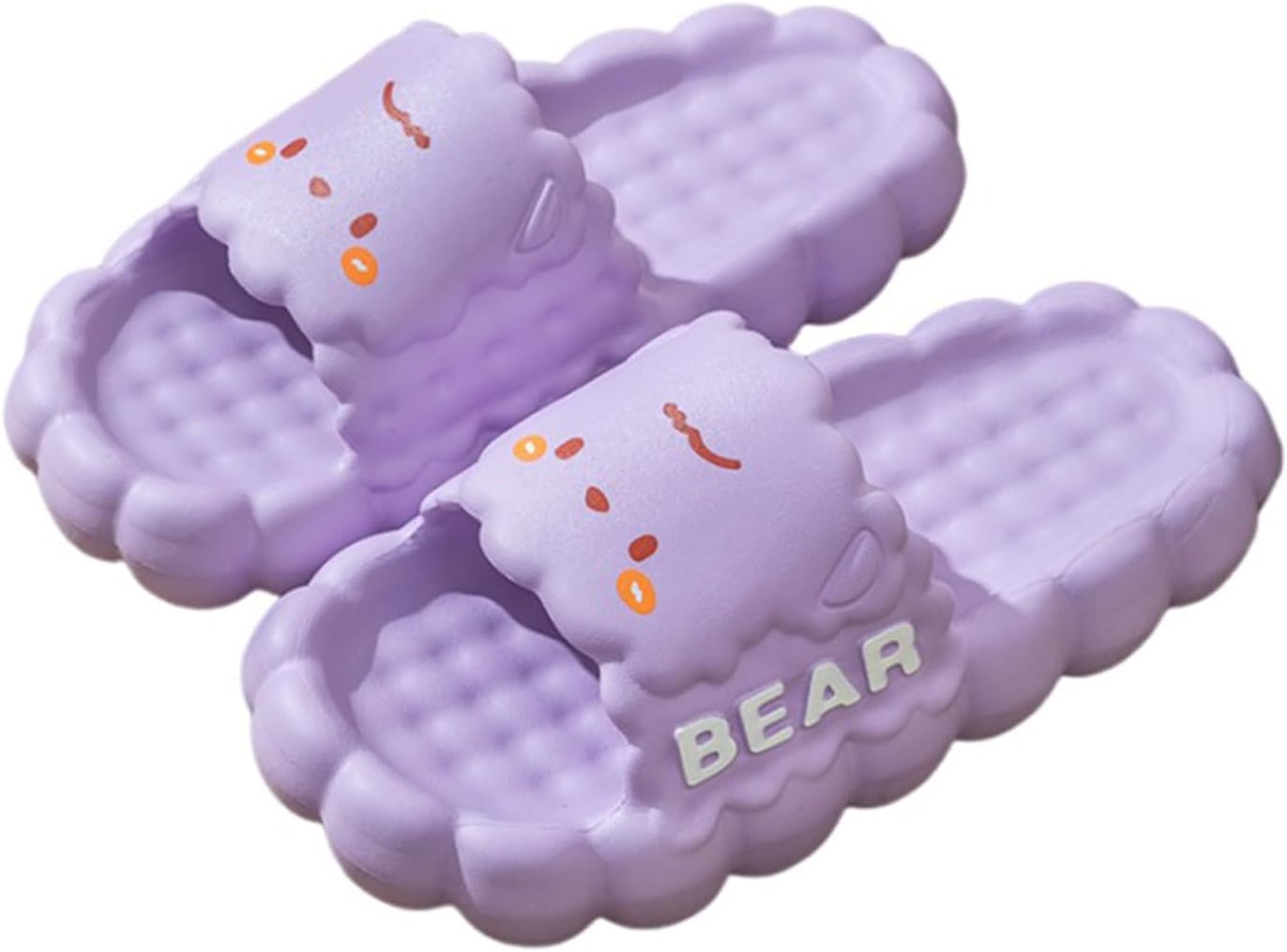 

Душевые шлепанцы для женщин и мужчин - мягкие, удобные, уютные тапочки «облако», с толстой подошвой, нескользящие для ванной, легкие в уборке, для плавания и пляжа (40-41, фиолетовый) Znel