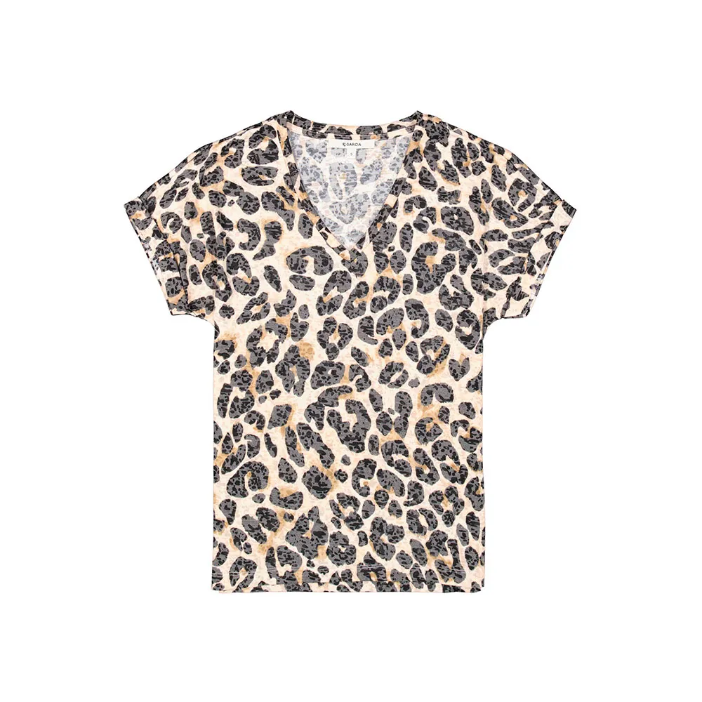 

Футболка Garcia H50002 short sleeve v neck, коричневый