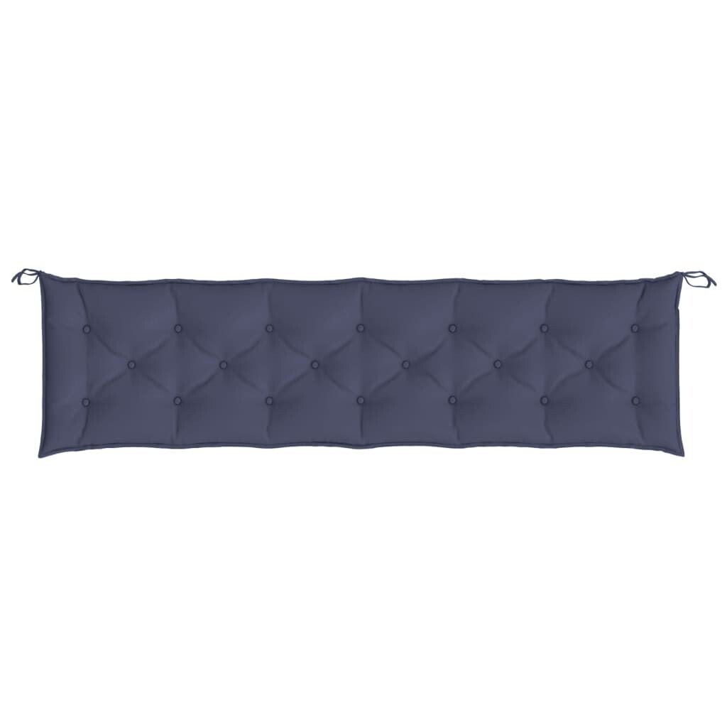 

Подушка для садовой скамейки vidaXL темно-синяя, 200x50x7 см, ткань Оксфорд, синий
