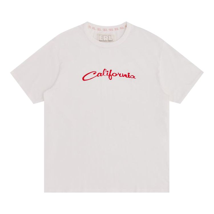 

Футболка ERL California Signature T-Shirt 'White', белый