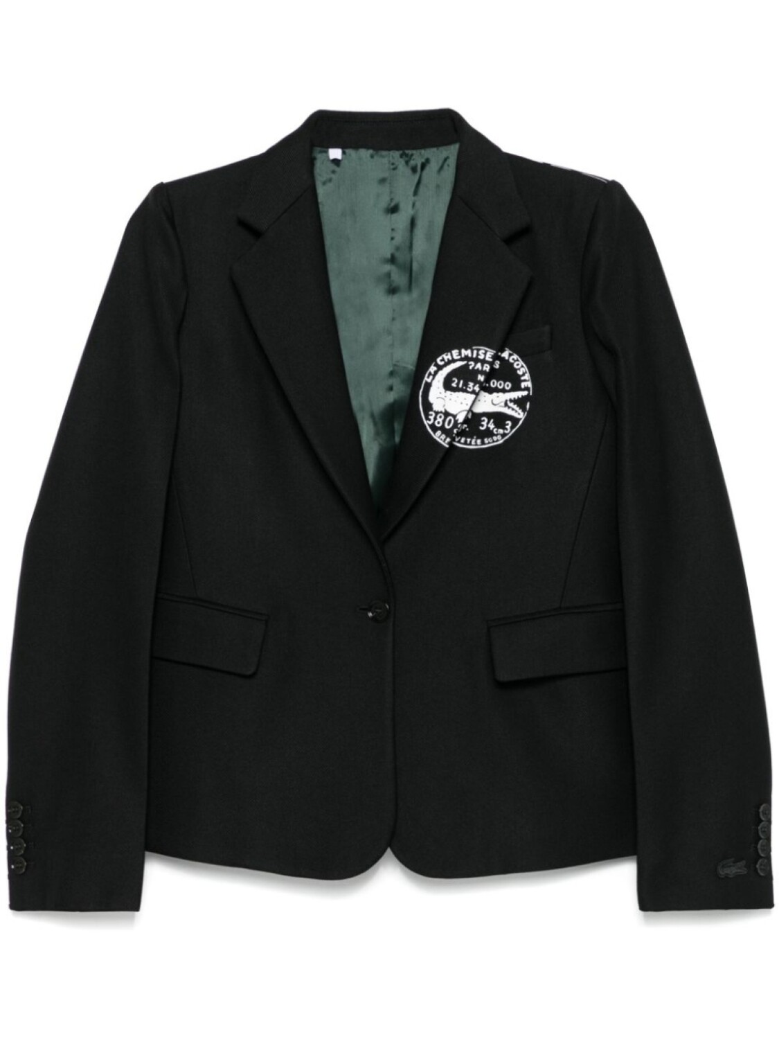 

Твиловый пиджак Lacoste, черный
