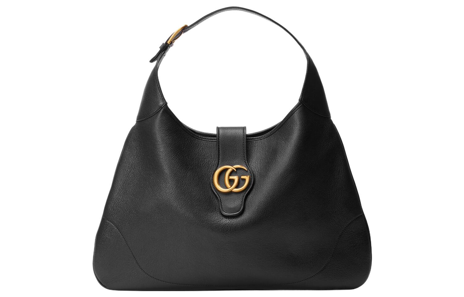 

GUCCI Кожаная сумка Афродита Плечевая сумка Большая Женская Чёрная