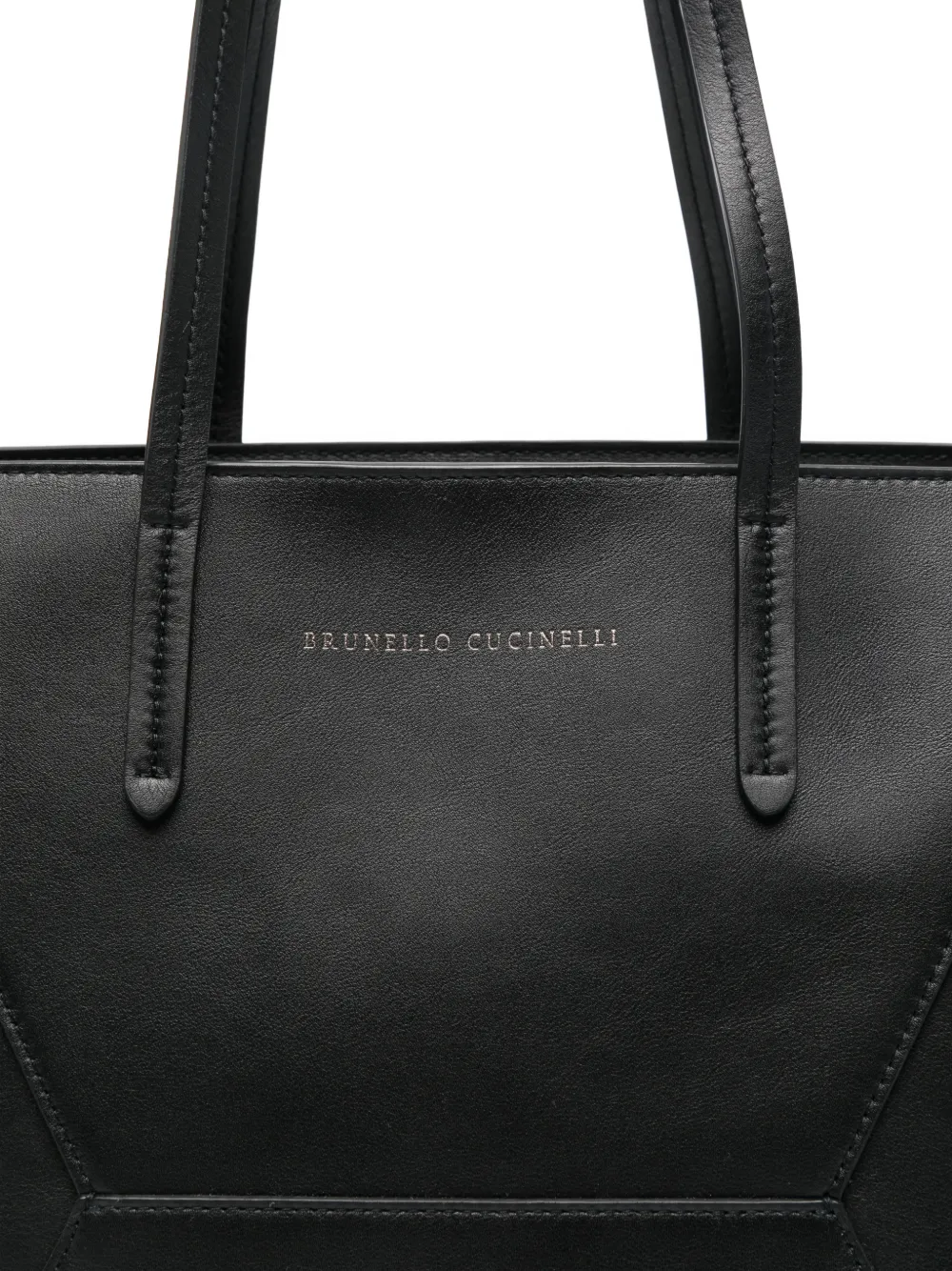 Сумка-тоут с логотипом BC Duo Brunello Cucinelli, черный — фото 4