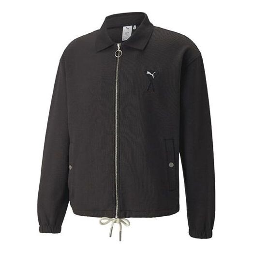 

Куртка x ami track full zip jacket 'black' Puma, черный