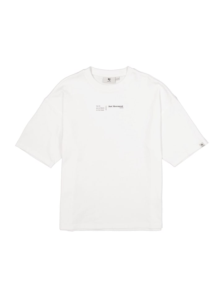 

Garcia Футболка с короткими рукавами и принтом на спине, свободного кроя, кремового цвета, Бежевый, Garcia Футболка с короткими рукавами и принтом на спине, свободного кроя, кремового цвета