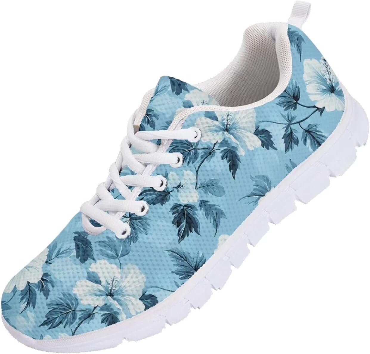 

Мужские кроссовки Funnydude Funny Print для бега, осенние, легкие, дышащие, повседневные теннисные кроссовки, Hibiscus