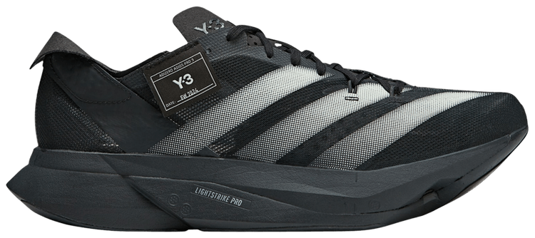 

Кроссовки adidas Y-3 Adizero Adios Pro 3 'Black', черный