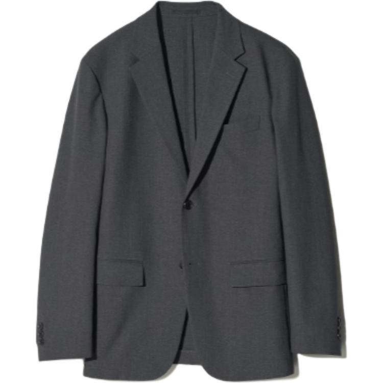 

UNIQLO Мужской пиджак для делового костюма темно-серый, Dark Gray