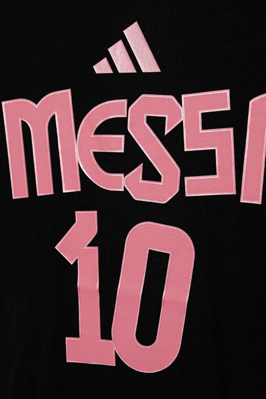 Детская хлопковая футболка MESSI Adidas Performance, черный — фото 4