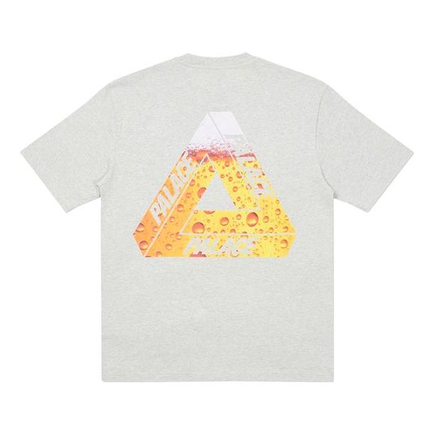 

Футболка PALACE Tri-Lager Tee Triangle Logo Printing Short Sleeve Unisex Gray, желто-коричневый