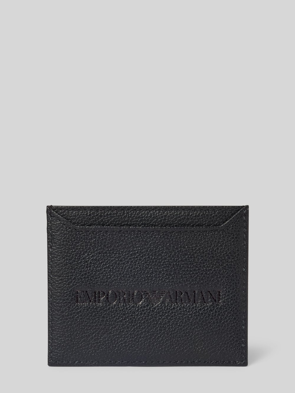 

Футляр для карт с этикеткой Emporio Armani, черный