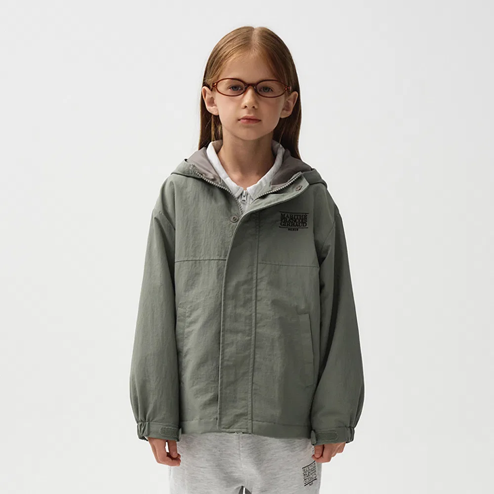 Детская однотонная ветровка Marithé Kids Enfant, хаки