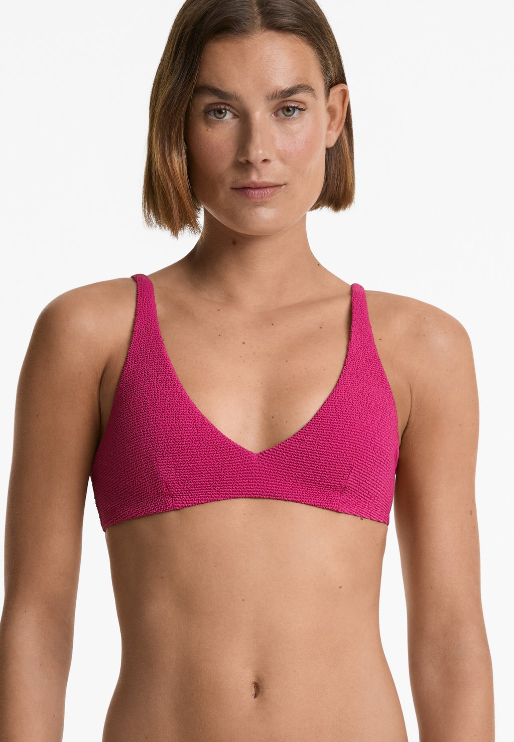 

Верх бикини CRINKLE HALTER OYSHO, розовый