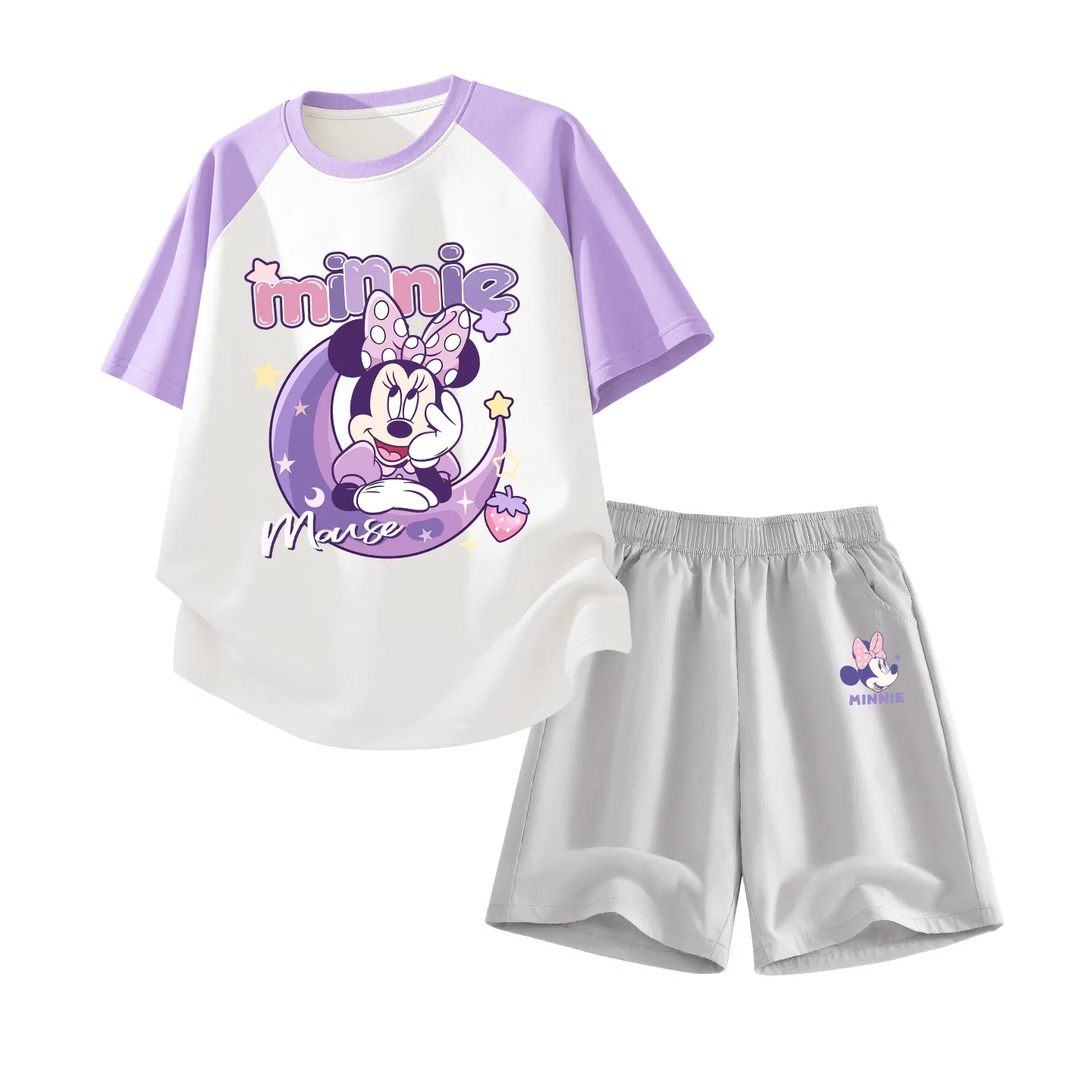 Детский спортивный костюм Casual Sportswear Disney, фиолетово-белый и серый
