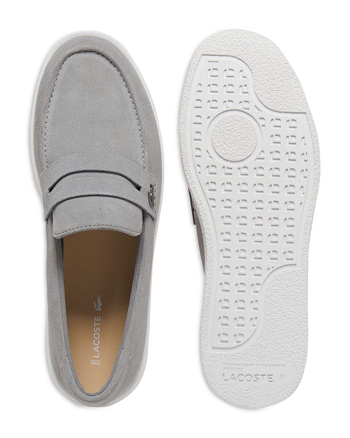 Мужские лоферы Cochet из замши на подкладке Lacoste, серый — фото 2