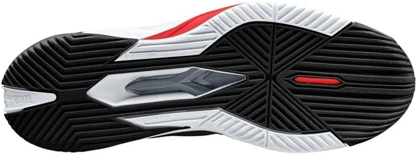 Мужские теннисные кроссовки Wilson Rush Pro 4.0, белый/черный/красный — фото 4