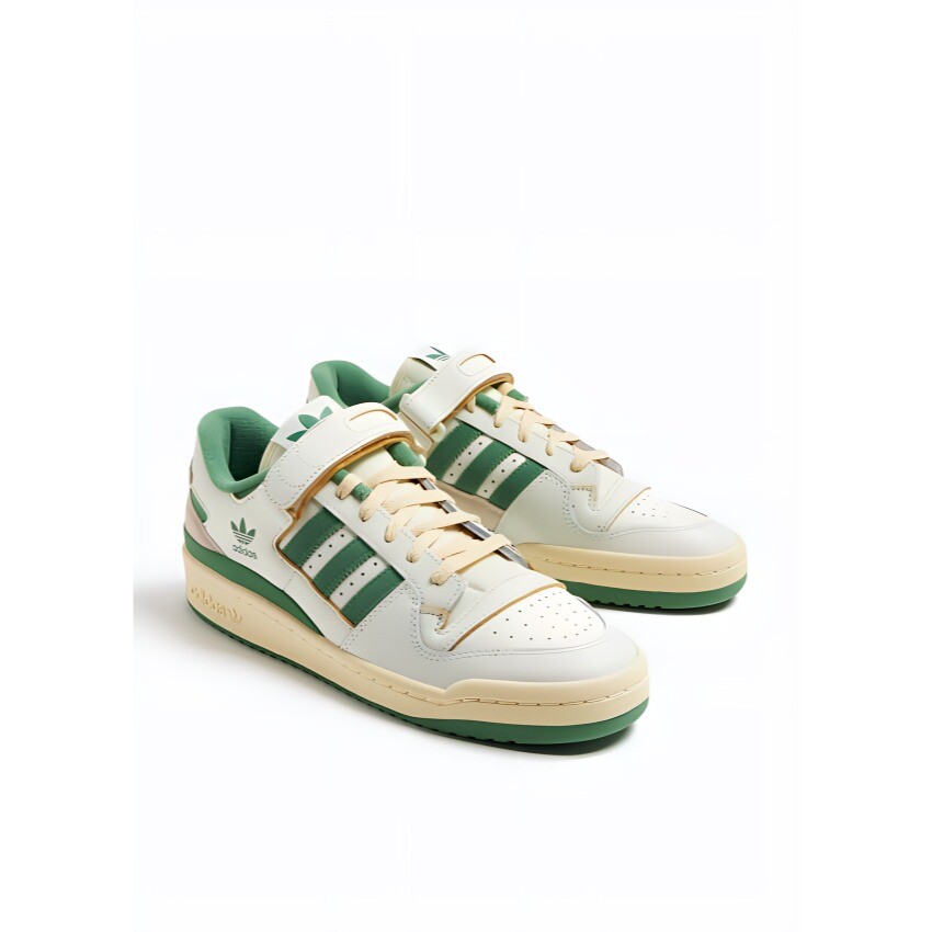 Adidas originals FORUM Обувь для скейтбординга унисекс, White/Green — фото 2