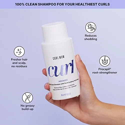 Набор для мытья волос COLOR WOW Cleanse & Quench для кудрявых волос: шампунь HOOKED 100% Clean с технологией фиксации у корней и увлажняющий кондиционер COCO-MOTION. — фото 4