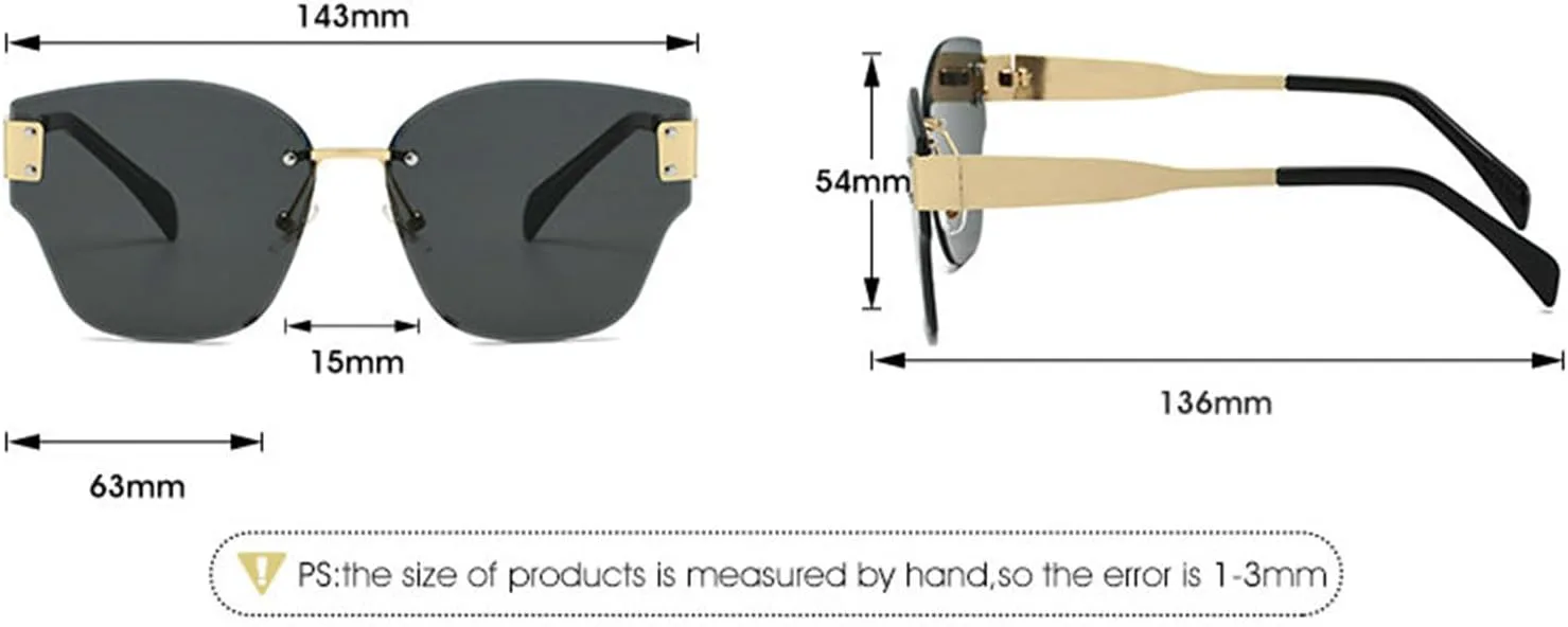 

Солнцезащитные очки Willochra 90-х годов без оправы, модные очки для женщин и мужчин, квадратные солнцезащитные очки для женщин, летние очки для путешествий, C6