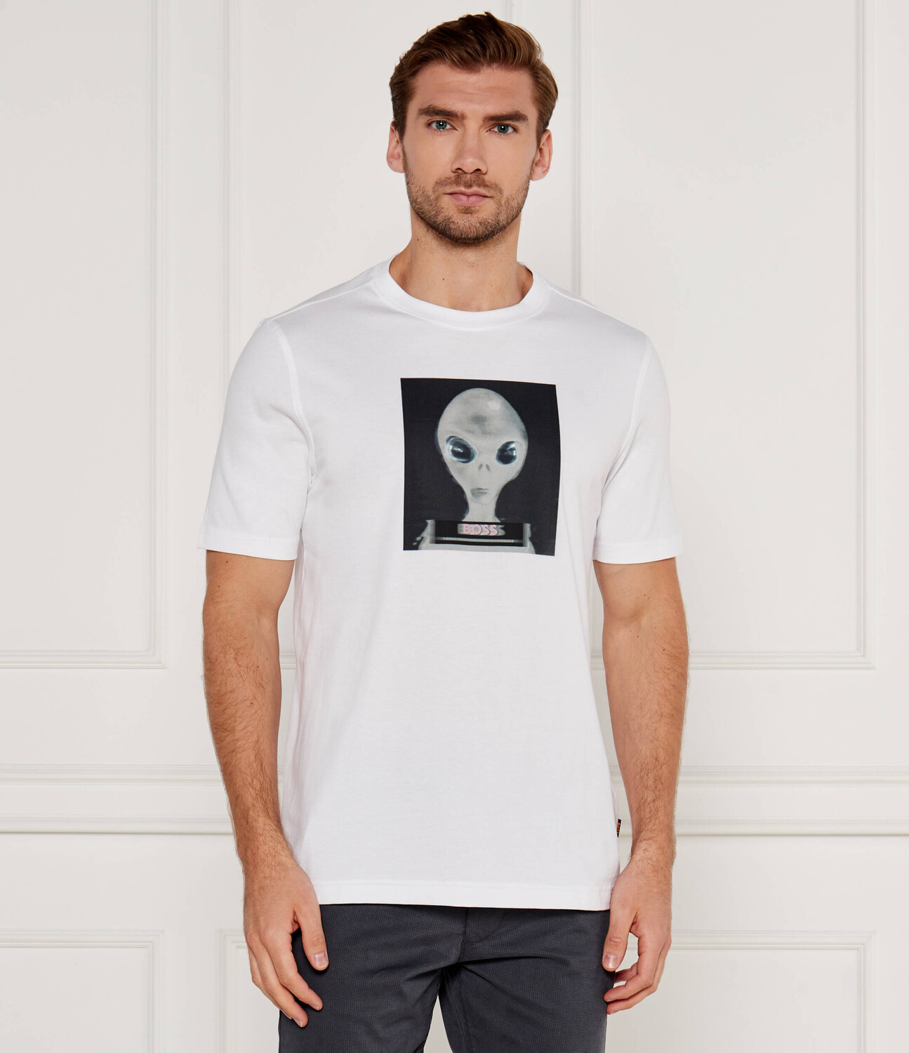

Футболка BOSS ORANGE Alien Regular Fit, белый