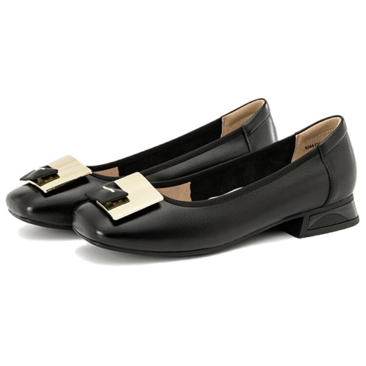 Туфли женские повседневные Women's Casual Shoes Women's Black Aokang — фото 3