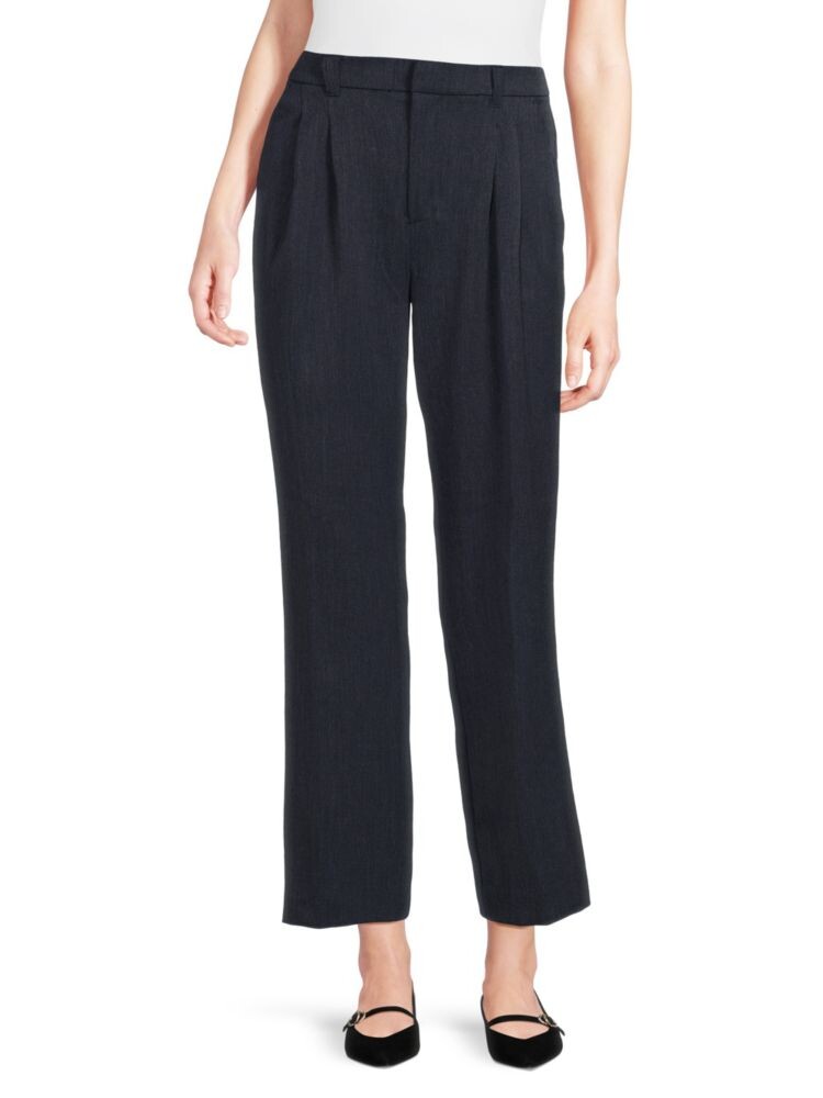 

Брюки со складками и стрейчем Fifth Avenue Saks Fifth Avenue, цвет Indigo Heather