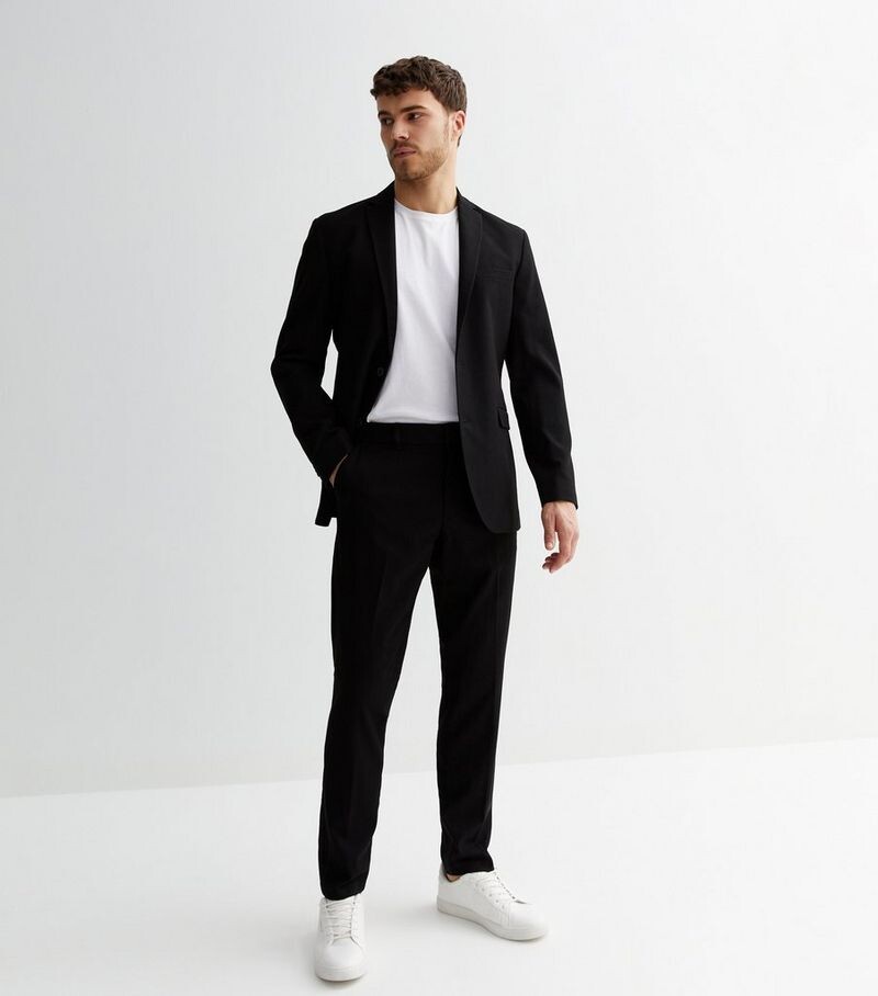 

Черные узкие брюки со средней посадкой New Look, черный