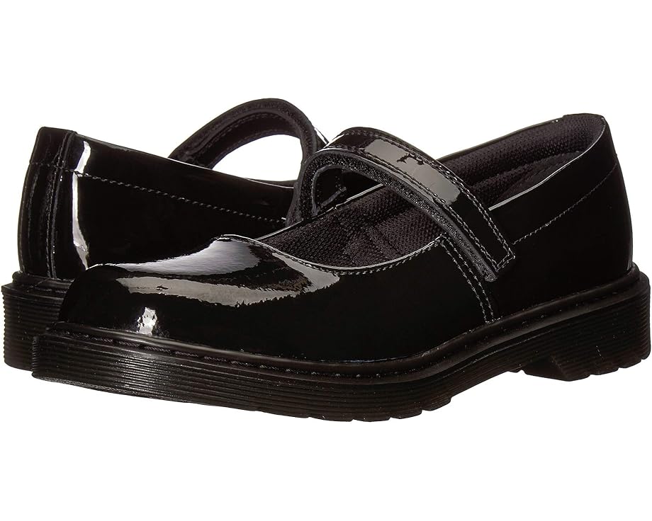 

Туфли на плоской подошве Dr. Martens Kid's Collection Maccy Mary Jane, цвет Black Patent 1