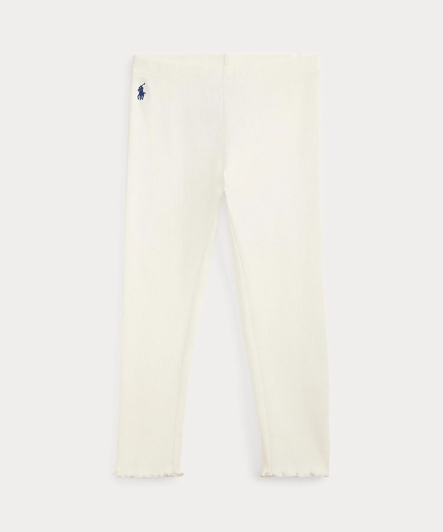 Детские хлопковые леггинсы POLO RALPH LAUREN CHILDRENSWEAR белые