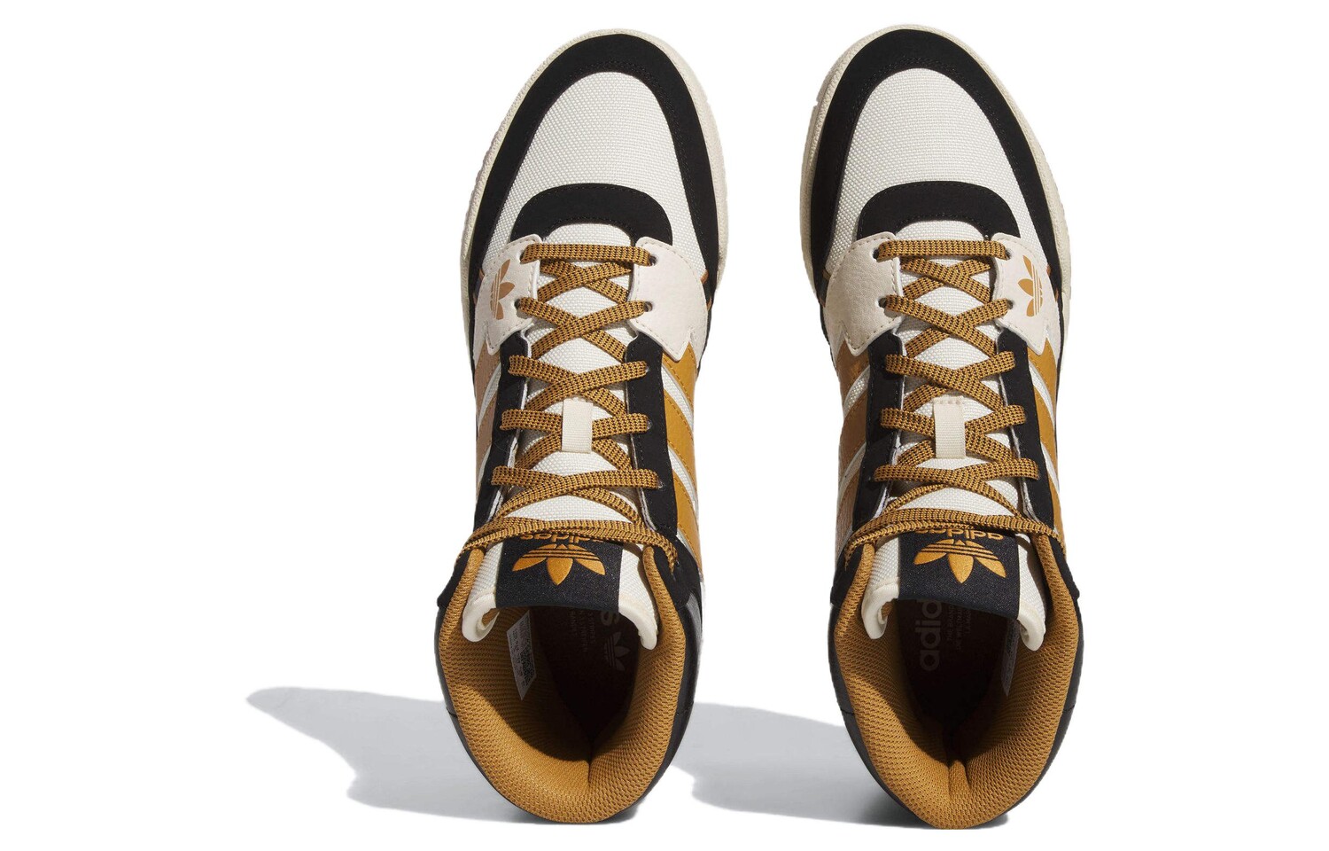 Мужские кроссовки для скейтбординга adidas originals Drop Step, Black/Yellow — фото 4