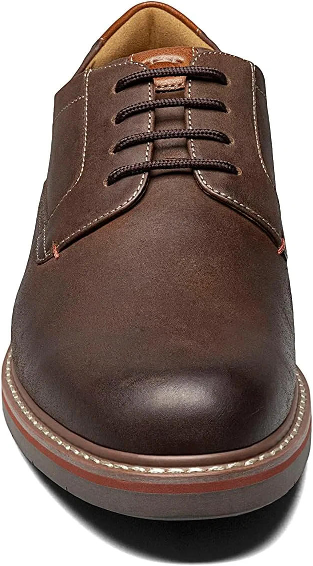 Мужские оксфорды Florsheim Neufeld с гладким носком, Brown Crazy Horse — фото 2