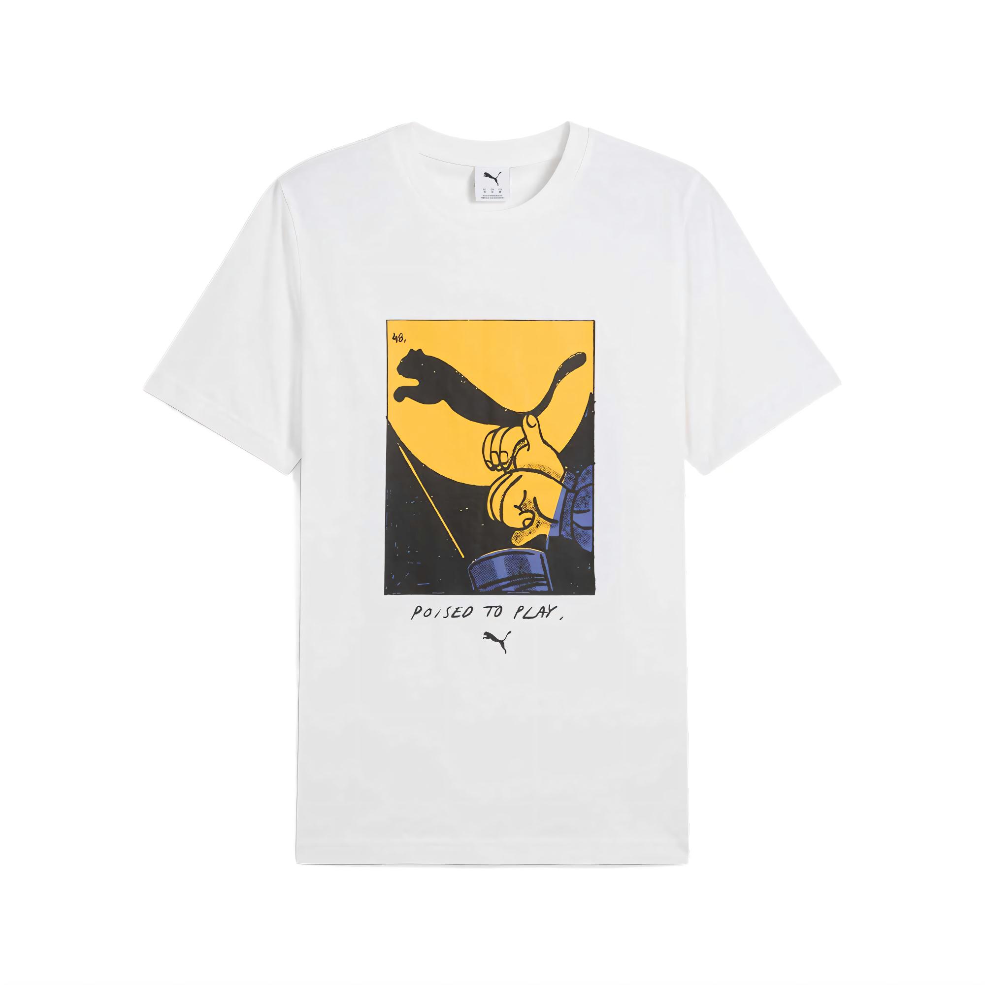 

Графическая футболка для больших детей ii PUMA, белый