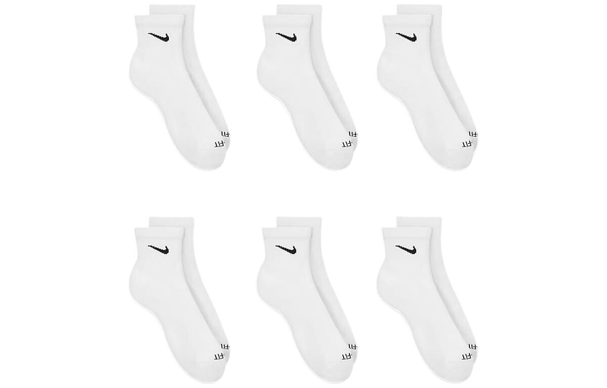 Носки повседневные Plus с мягкой подкладкой, 6 пар, белые Nike — фото 4