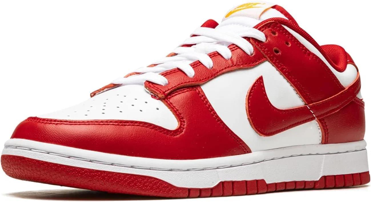 Кроссовки мужские Nike Dunk Low, красный — фото 3