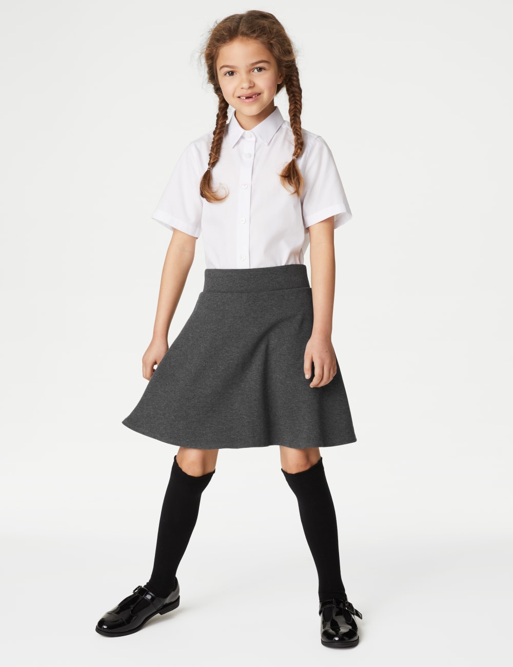 

Юбка-шорты для девочек Marks & Spencer, серый