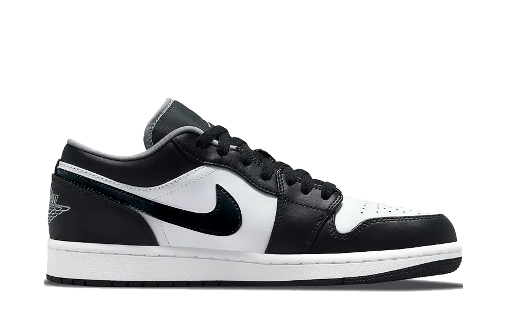 Jordan Air 1 Panda Low top Vintage баскетбольные кроссовки Unisex черные белые — фото 3