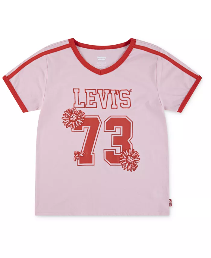 

Футболка спортивная с V-образным вырезом для девочек Levi's