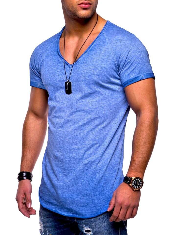 

Футболка behype, цвет blau/wash