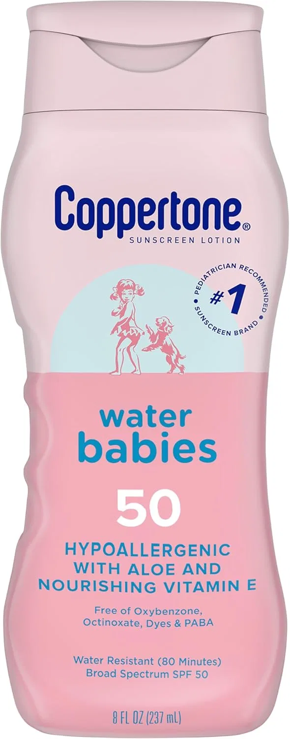 Солнцезащитный лосьон Coppertone Water Babies SPF 50 для детей, 237 мл