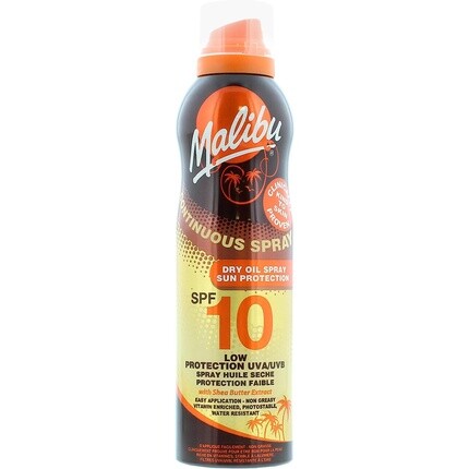 

Масло-спрей для непрерывного сухого загара Malibu Spf10 175 мл
