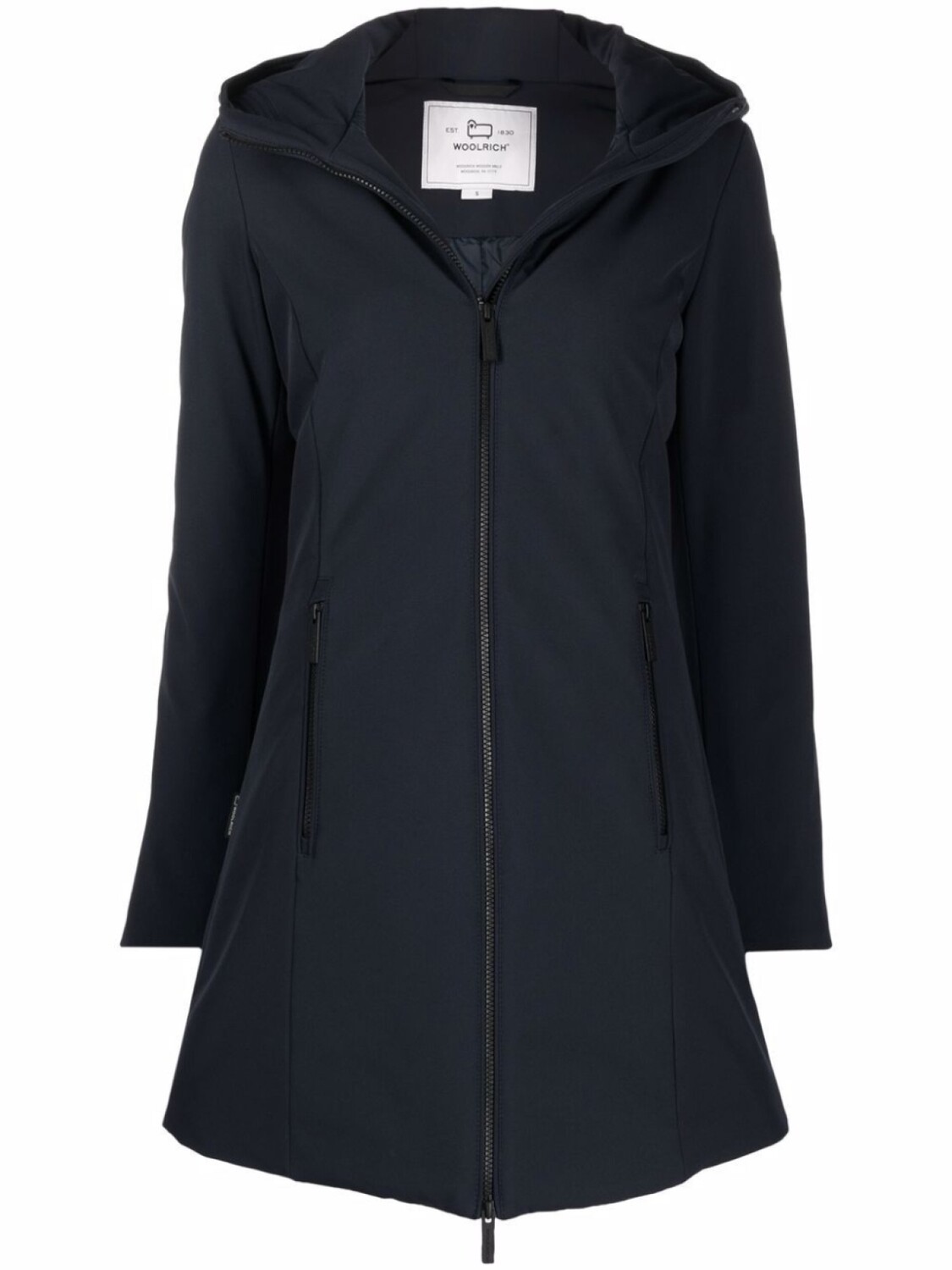 

Пуховик с капюшоном Woolrich, синий