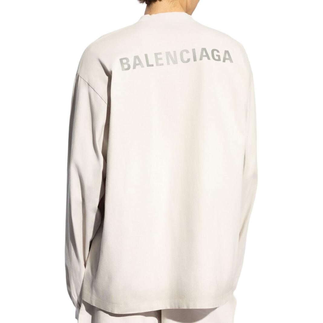 Толстовка мужская светло-бежевая Balenciaga, светло-бежевый — фото 3