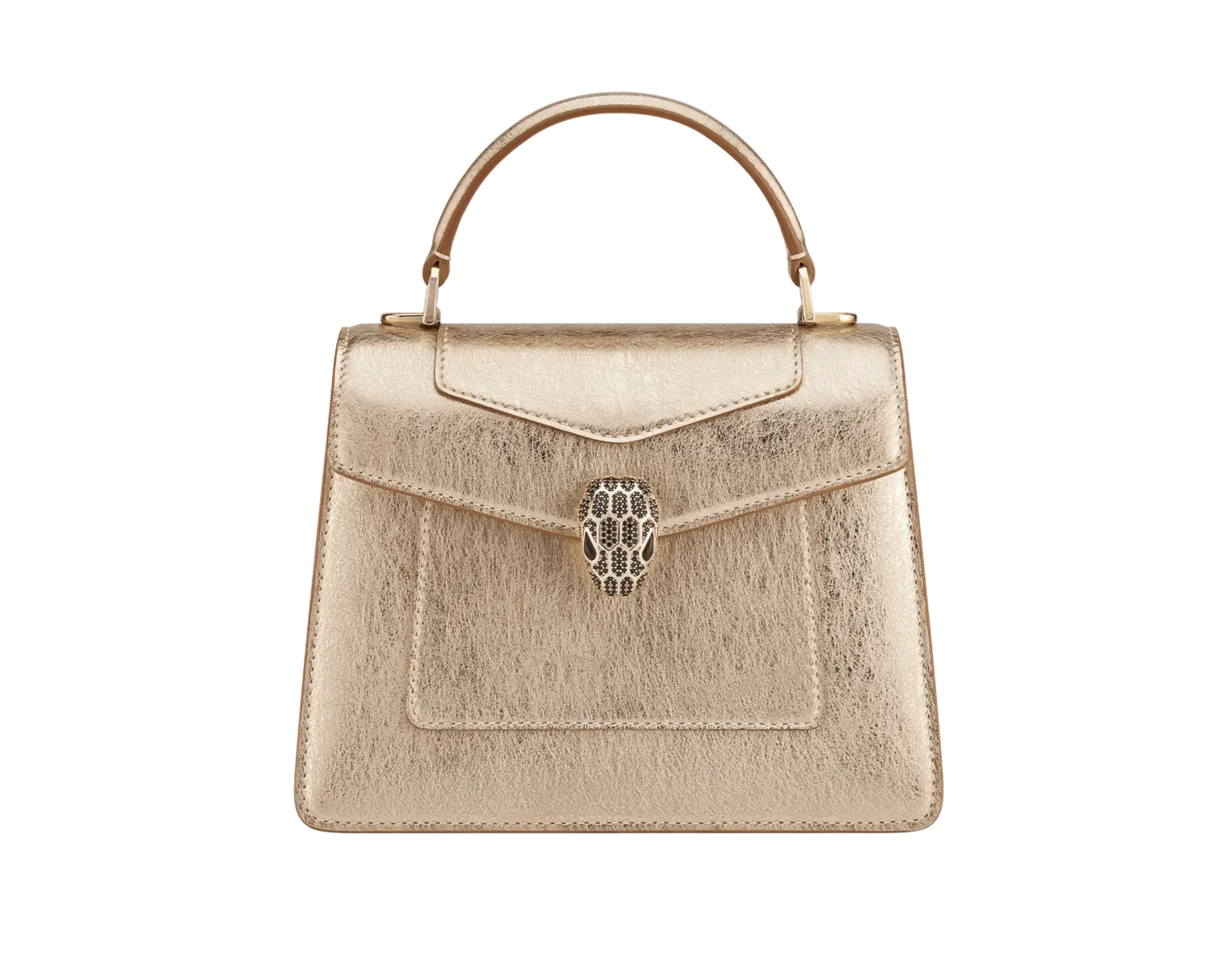 

Сумка Serpenti forever среднего размера с верхней ручкой Bvlgari, золотой