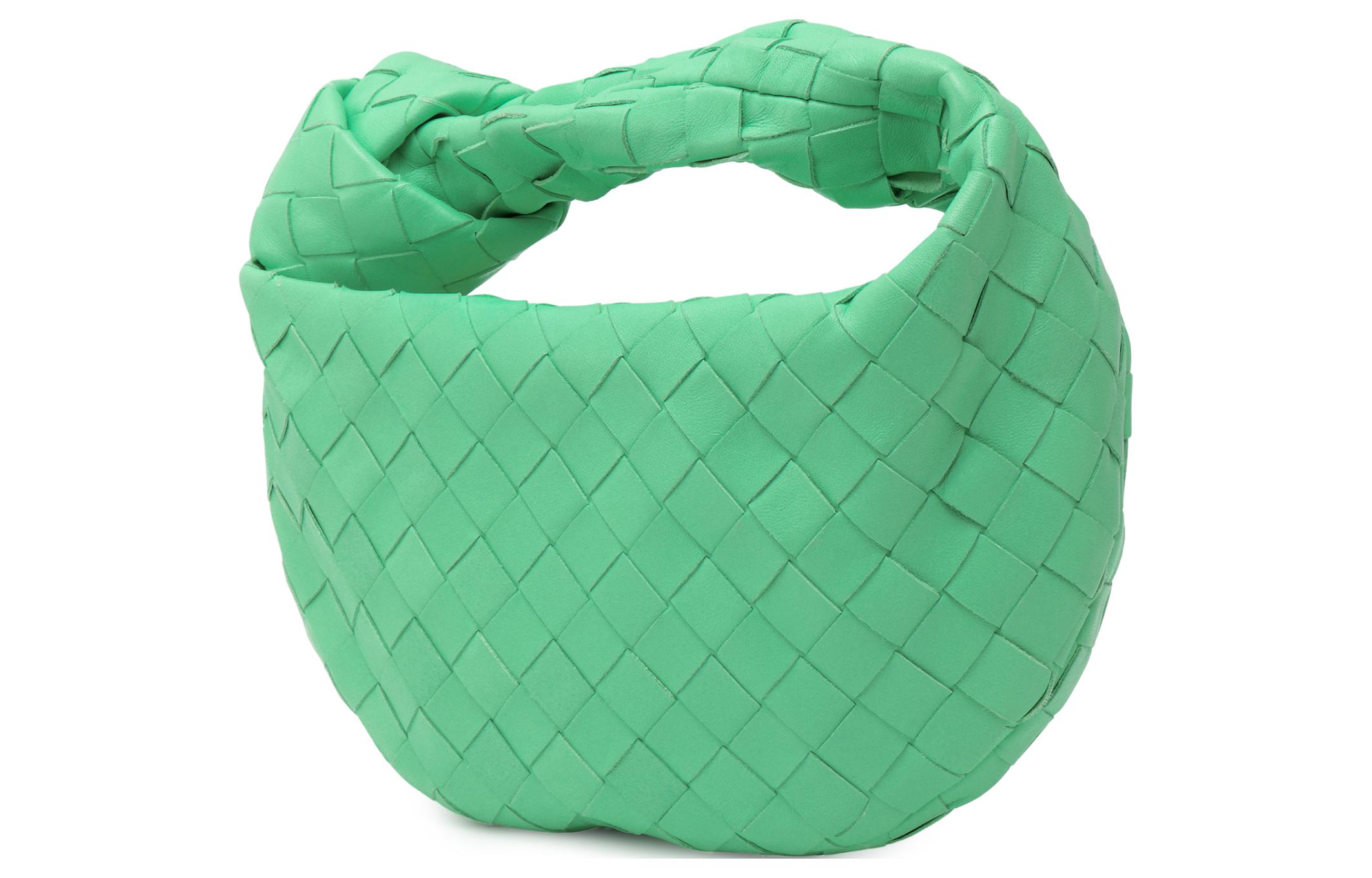 Мини-сумка через плечо из коровьей кожи зеленого цвета Bottega Veneta — фото 2