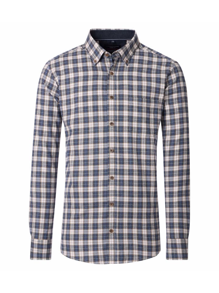 

CASAMODA Повседневная рубашка синего цвета