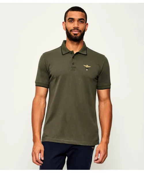 

Футболка поло Regular fit Aeronautica Militare, зеленый