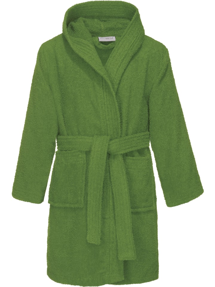 

Redbest Детский халат с капюшоном Terry Chicago зеленого цвета