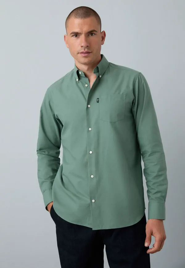 Рубашка на пуговицах, стандартного кроя Next, Seafoam Green — фото 4